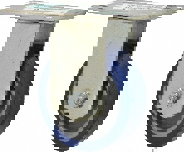 Rigid Top Plate Caster: Polyurethane, 3-1/2