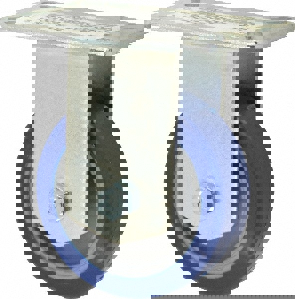 Rigid Top Plate Caster: Polyurethane, 3-1/2