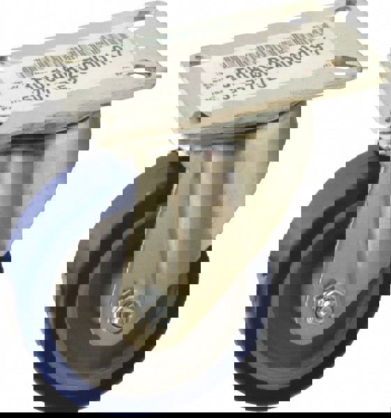 Swivel Top Plate Caster: Polyurethane, 3-1/2