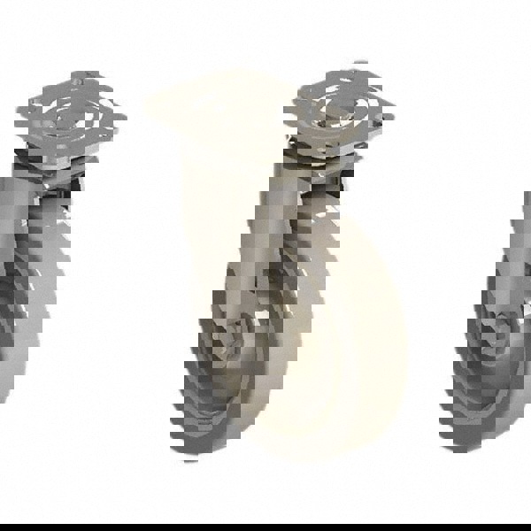 Swivel Top Plate Caster: Polyurethane over Polyolefin, 5