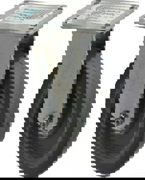 Rigid Top Plate Caster: Thermoplastic Rubber, 5