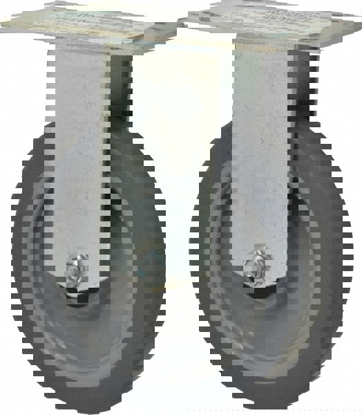 Rigid Top Plate Caster: Thermoplastic Rubber, 5