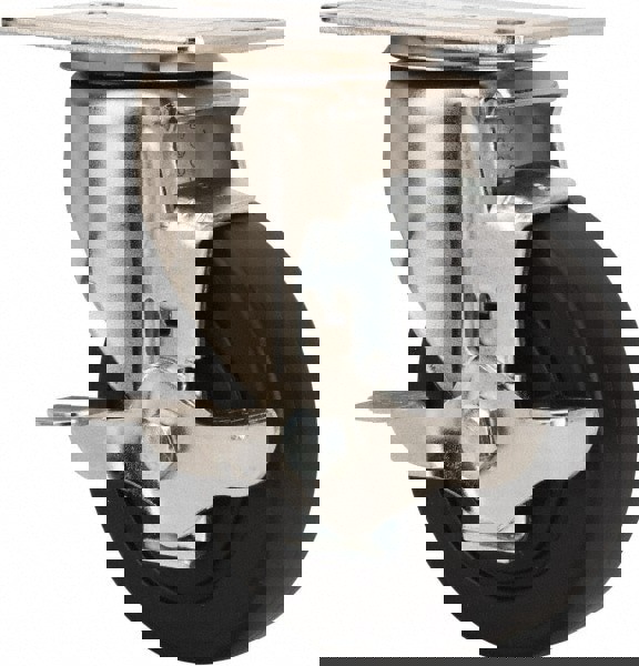 Swivel Top Plate Caster: Polyolefin, 4