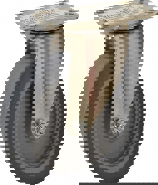 Swivel Top Plate Caster: Thermoplastic Rubber, 5