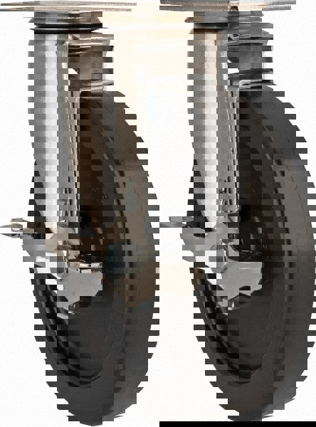 Swivel Top Plate Caster: Polyolefin, 6