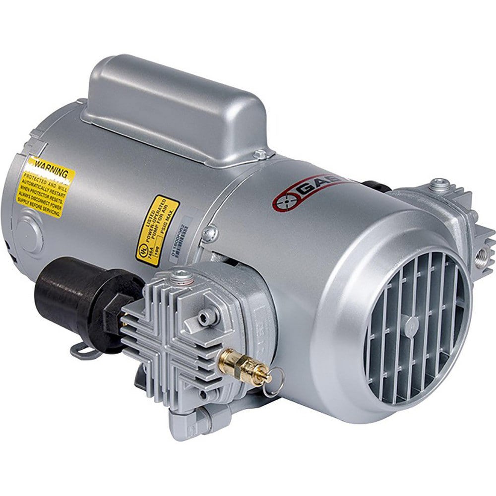 Piston-Type Vacuum Pumps; Compressor Type: Compressor Pump ; Horsepower: 1/3 ; Cubic Feet Per Minute: 2.4 ; Voltage: 115V AC ; Frequency: 60Hz ; Port Size: 1/4 NPT