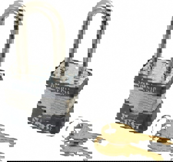 Padlock: Laminated Steel, Keyed Different, 1-9/16