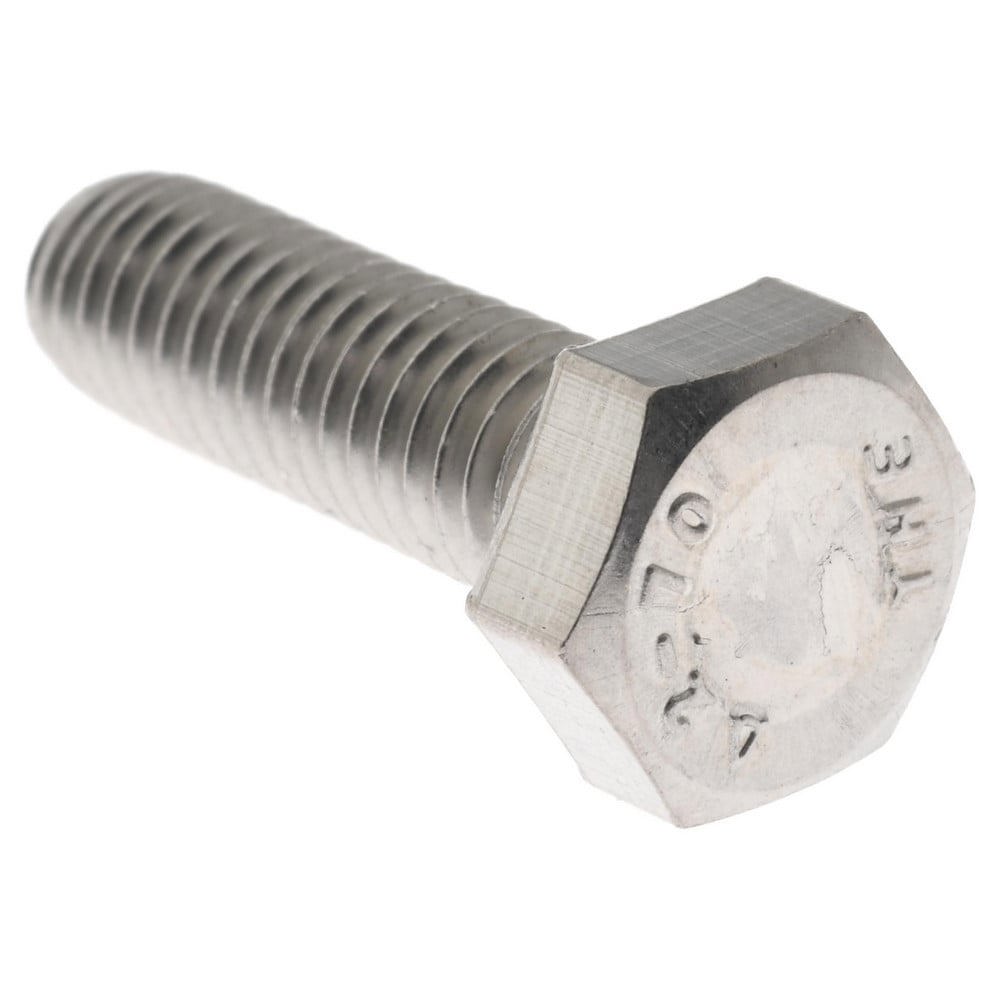 Hex Head Cap Screw: M6x1, 20.00 mm Length Under Head, Grade 18-8 & Austenitic Grade A2 Stainless Steel