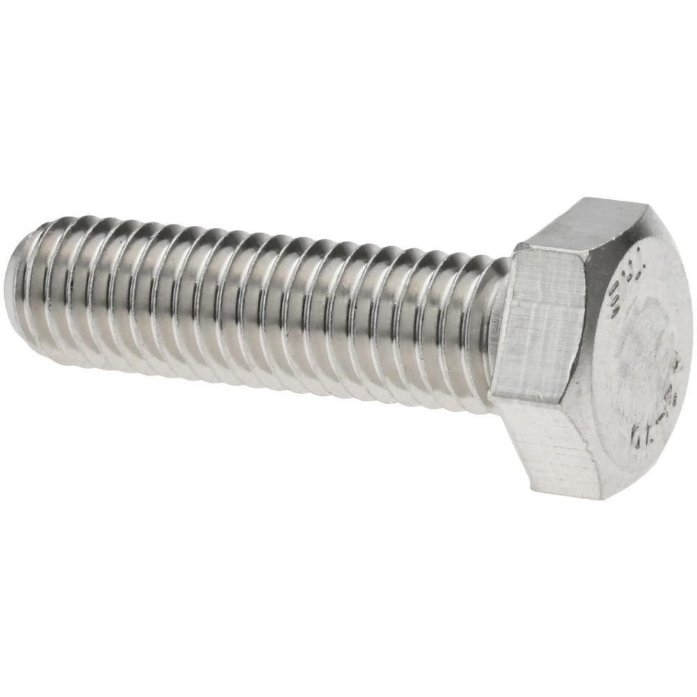 Hex Head Cap Screw: M8x1.25, 30.00 mm Length Under Head, Grade 18-8 & Austenitic Grade A2 Stainless Steel
