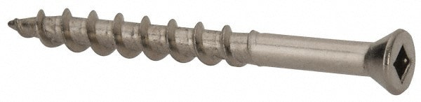 #7 Flat Head, Square Drive Stainless Ste