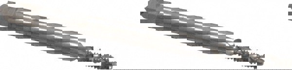 Spiral Flute Tap: #2-56 UNC, 2 Flutes, Modified Bottoming, 2B Class of Fit, Powdered Metal, Bright/Uncoated