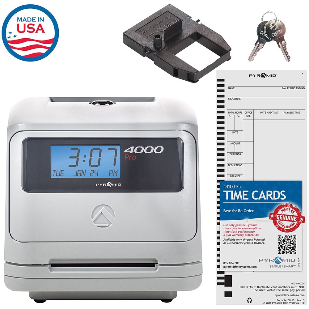 Time Clock: Auto Totaling, Model 4000