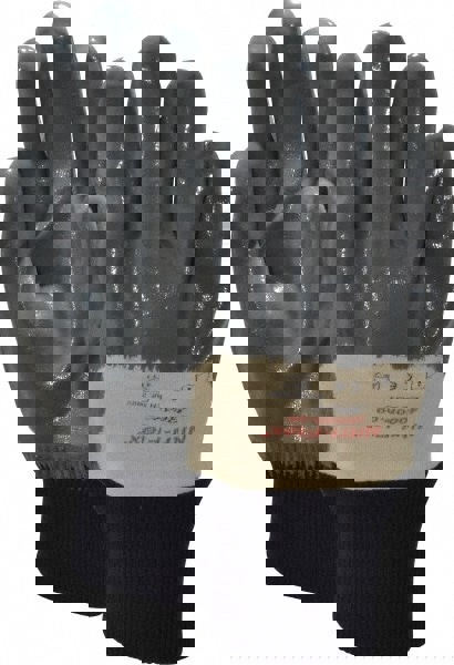 General Purpose Work Gloves: Medium, Nitrile Coated, Cotton