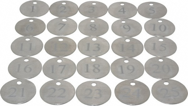 Blank Tag: 1-1/4'' High, Metal