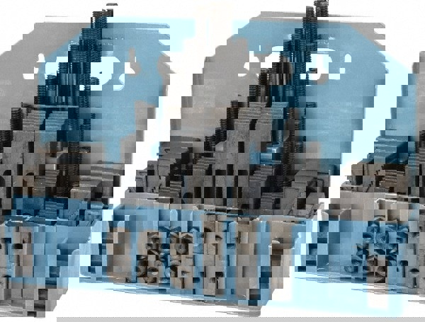 Fixture Clamp Step Block & Clamp Set: 52 Pc, 3/8-16 Stud Thread, 9/16