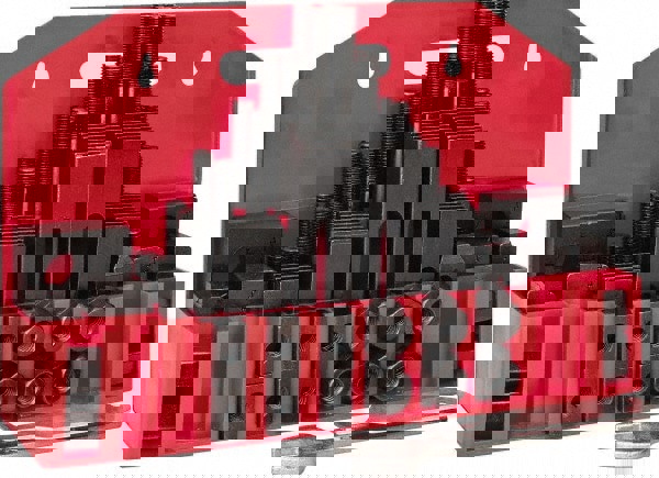 Fixture Clamp Step Block & Clamp Set: 52 Pc, 1/2-13 Stud Thread, 5/8