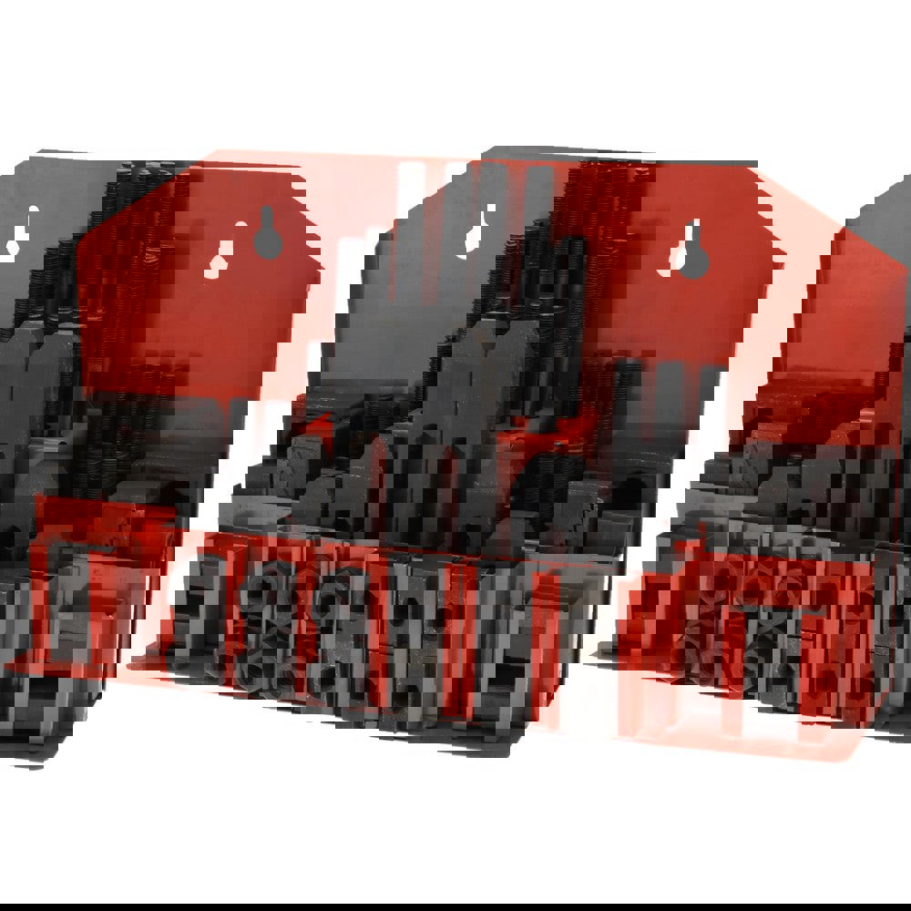 Fixture Clamp Step Block & Clamp Set: 52 Pc, 1/2-13 Stud Thread, 11/16