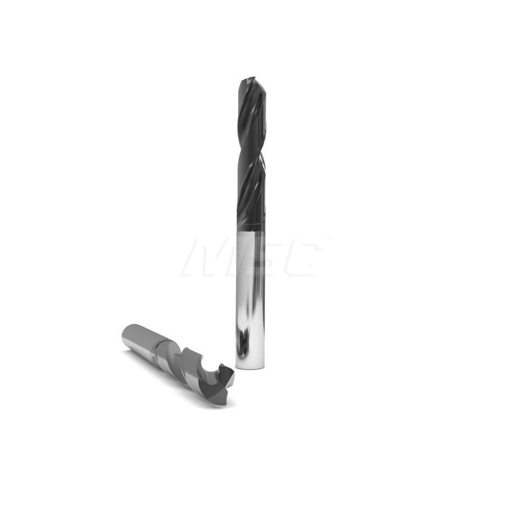 Jobber Length Drill Bit: 10.5 mm Dia, 140 &deg;, Solid Carbide