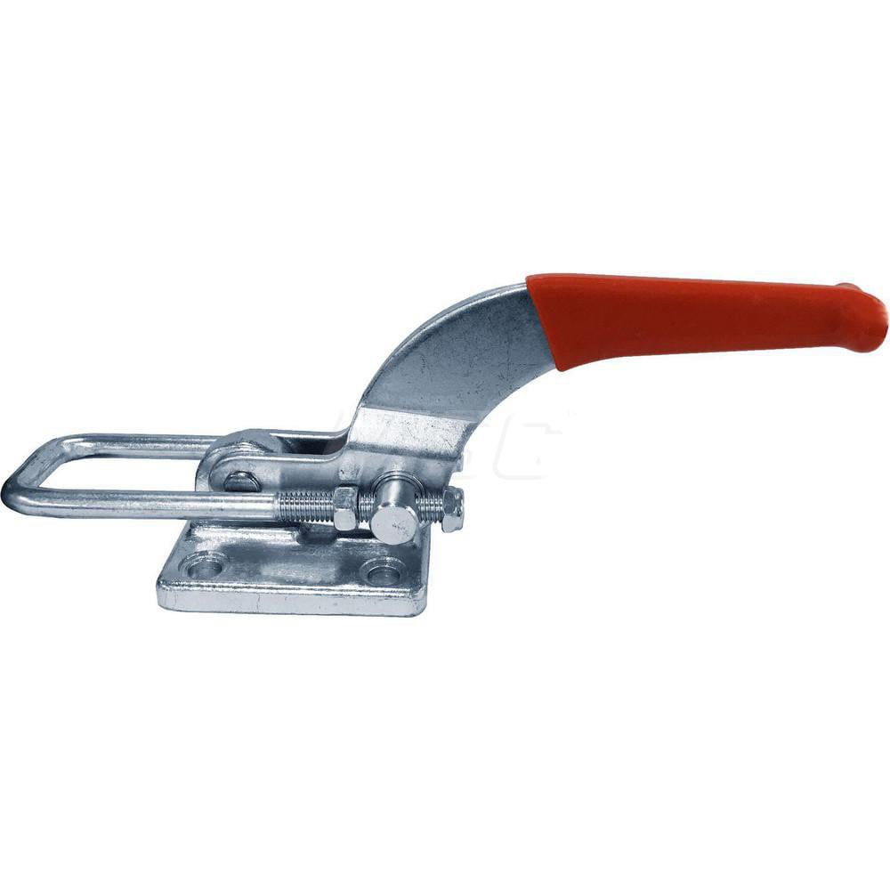 Pull-Action Latch Clamp: Vertical, 4,000 lb, U-Hook, Flanged Base