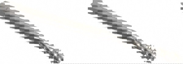 Spiral Flute Tap: #6-32 UNC, 3 Flutes, Modified Bottoming, Powdered Metal, Bright/Uncoated