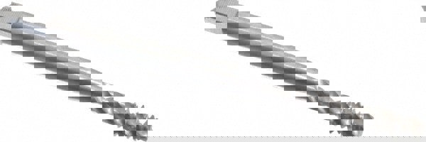 Spiral Flute Tap: #6-32 UNC, 3 Flutes, Modified Bottoming, Powdered Metal, Bright/Uncoated