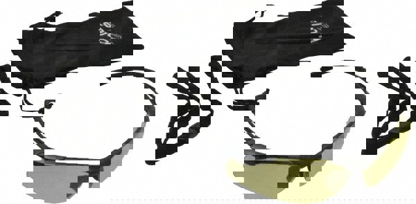 Safety Glass: Anti-Fog & Scratch-Resistant, Polycarbonate, Yellow Lenses, Full-Framed