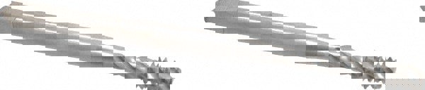 Spiral Flute Tap: #6-32 UNC, 3 Flutes, Modified Bottoming, Powdered Metal, Bright/Uncoated