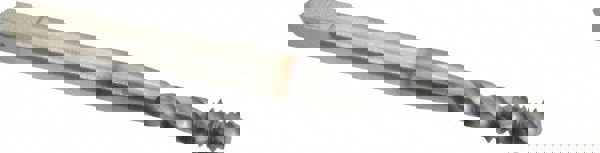 Spiral Flute Tap: #8-32, UNC, 3 Flute, Modified Bottoming, 3B Class of Fit, Powdered Metal, TICN Finish