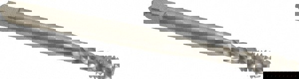 Spiral Flute Tap: #8-32 UNC, 3 Flutes, Modified Bottoming, 2B Class of Fit, Powdered Metal, Bright/Uncoated