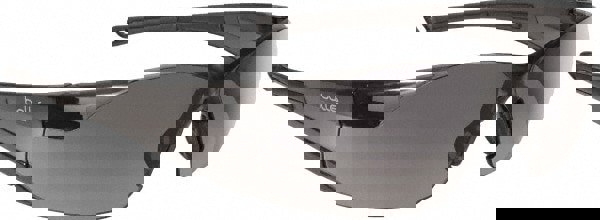 Safety Glass: Anti-Fog & Scratch-Resistant, Polycarbonate, Smoke Lenses, Full-Framed