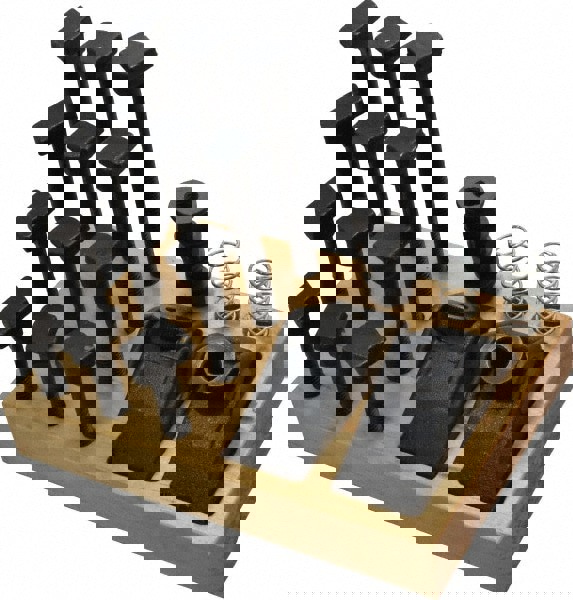 21 Piece Adjustable Fixturing Clamp Set with 5/8