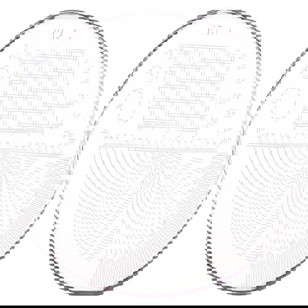 1 Inch Diameter, Optical Comparator Chart and Reticle