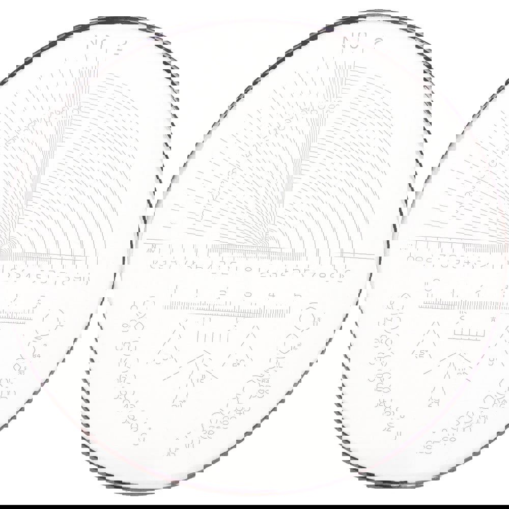1 Inch Diameter, Optical Comparator Chart and Reticle