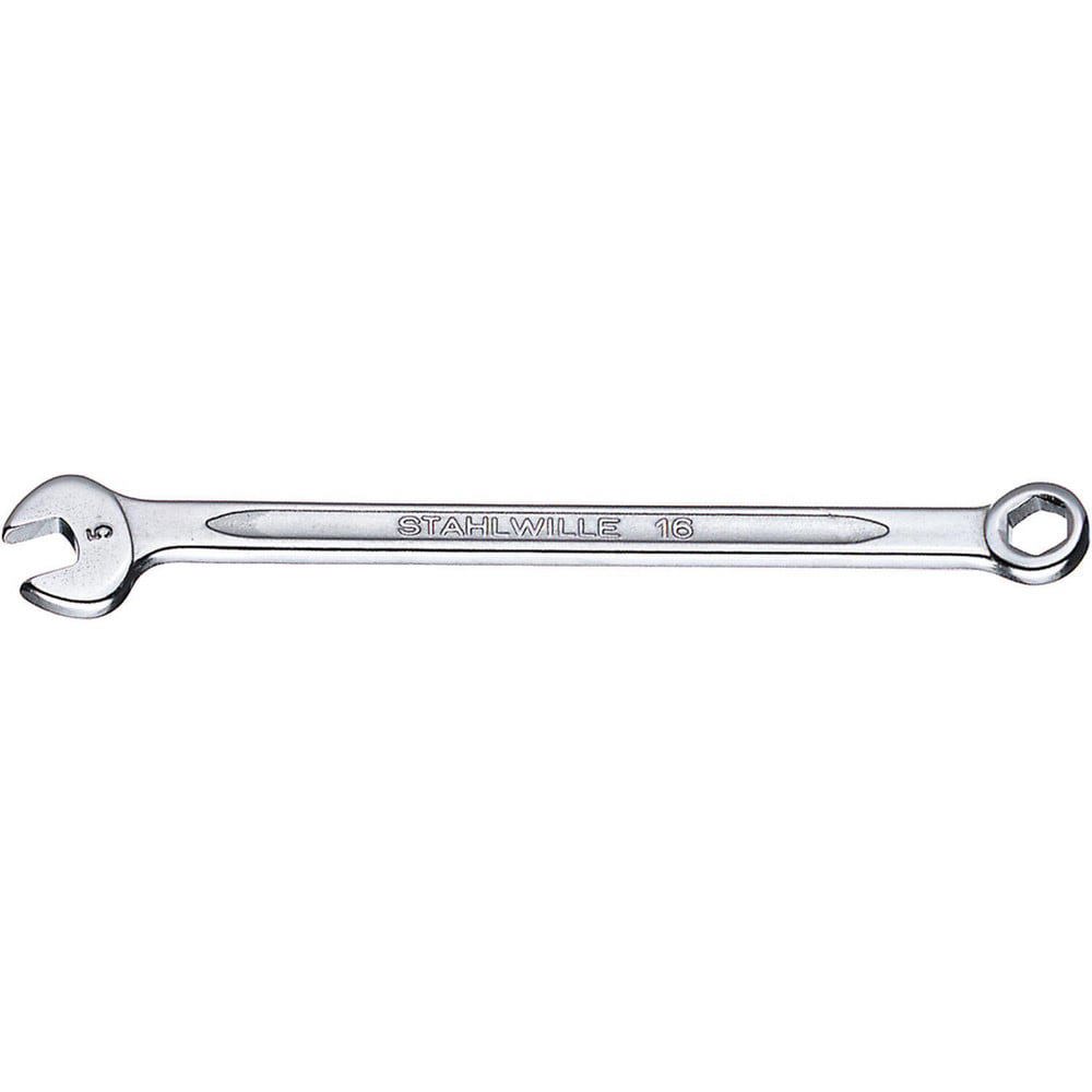 Combination Wrenches; Finish: Chrome-Plated ; Head Type: Offset ; Box End Type: 6-Point ; Handle Type: I-Beam; Ergonomic ; Material: Chrome Alloy Steel ; Ratcheting: No