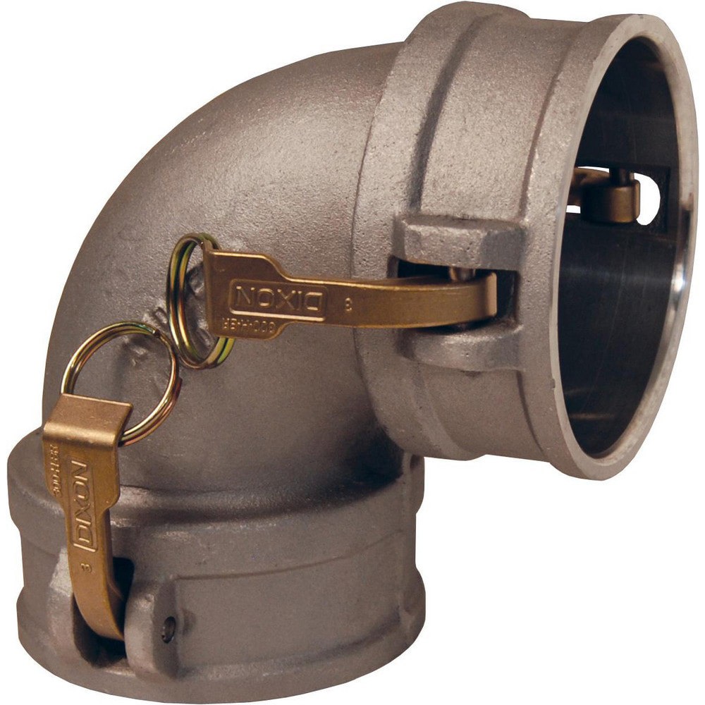 Suction & Discharge Hose Couplings; Type: Type DD Elbow ; Coupling Type: Cam & Groove ; Coupling Descriptor: Coupler x 900 Coupler ; Material: Aluminum ; Coupler Size (Fractional Inch): 4 ; Thread Size: Non-Threaded