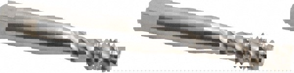 Spiral Flute Tap: 5/16-18 UNC, 3 Flutes, Modified Bottoming, 2B Class of Fit, Powdered Metal, Bright/Uncoated