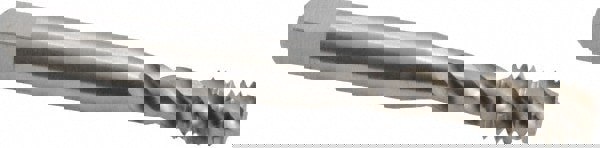 Spiral Flute Tap: 5/16-18 UNC, 3 Flutes, Modified Bottoming, Powdered Metal, Bright/Uncoated