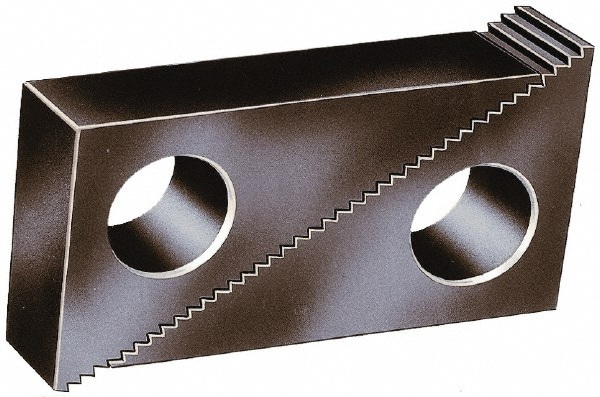 Step Blocks; Minimum Height Adjustment (Inch): 1-3/4; Maximum Height Adjustment: 4 in; Overall Width: 2 in; Width (Inch): 2; 2 in; Material: Steel; For Use With: Serrated End Clamps; Features: Larger Sizes Have Chamfered Holes For Ease Of Use; Blocks Work