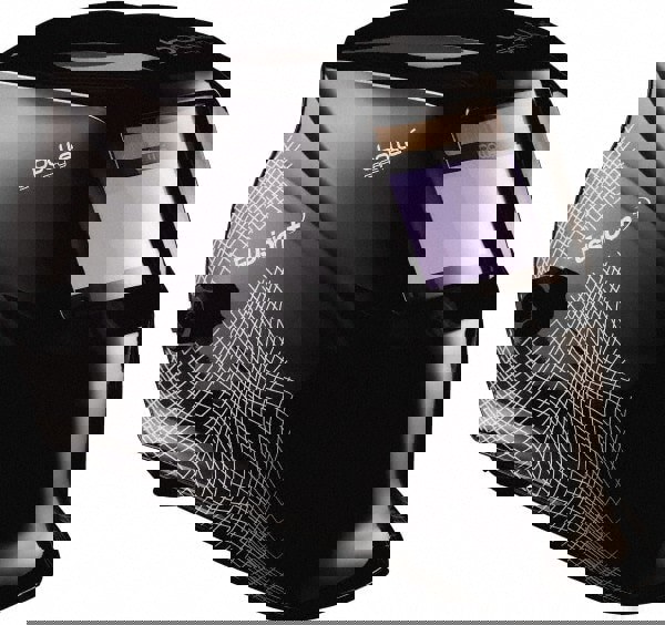 Welding Helmet with Digital Controls: Black, Polycarbonate, Shade 5 & 8 to 13