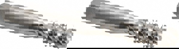 Spiral Flute Tap: 3/8-16 UNC, 3 Flutes, Modified Bottoming, 2B Class of Fit, Powdered Metal, Bright/Uncoated