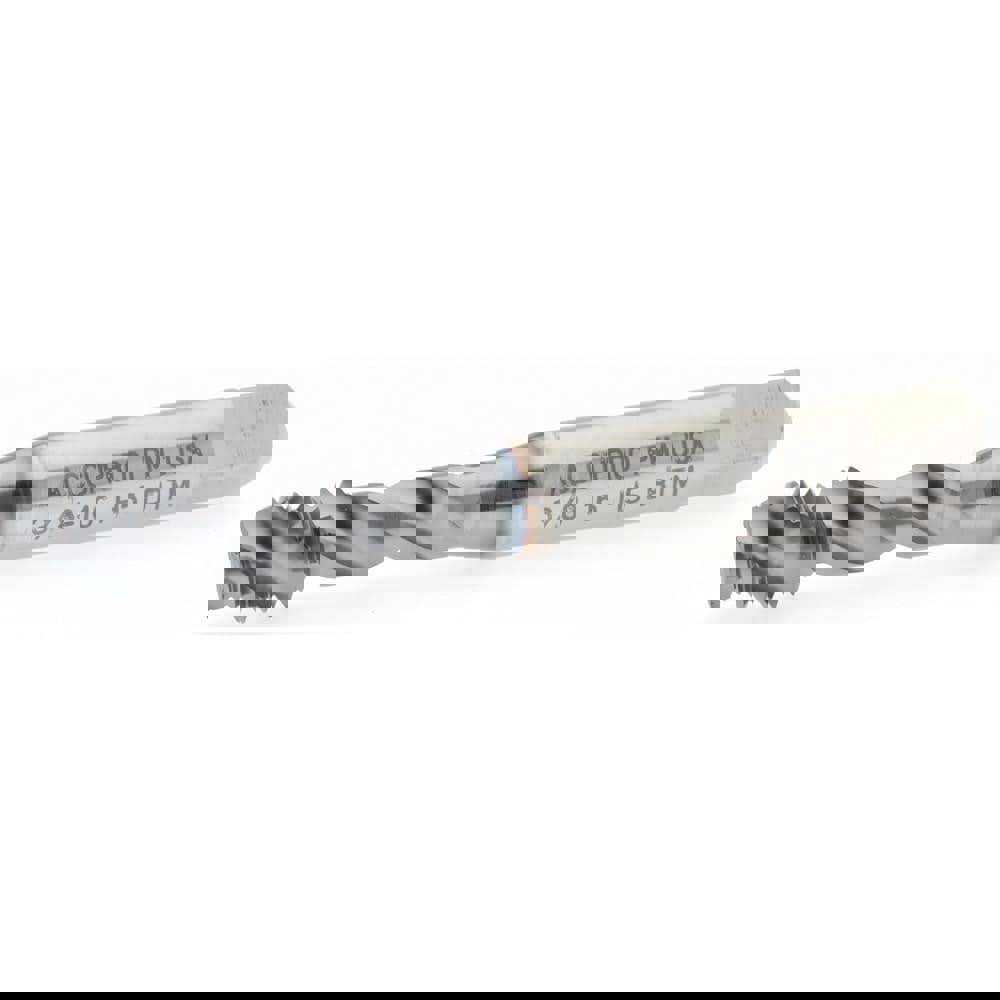 Spiral Flute Tap: 3/8-16, UNC, 3 Flute, Modified Bottoming, 2B Class of Fit, Powdered Metal, TICN Finish