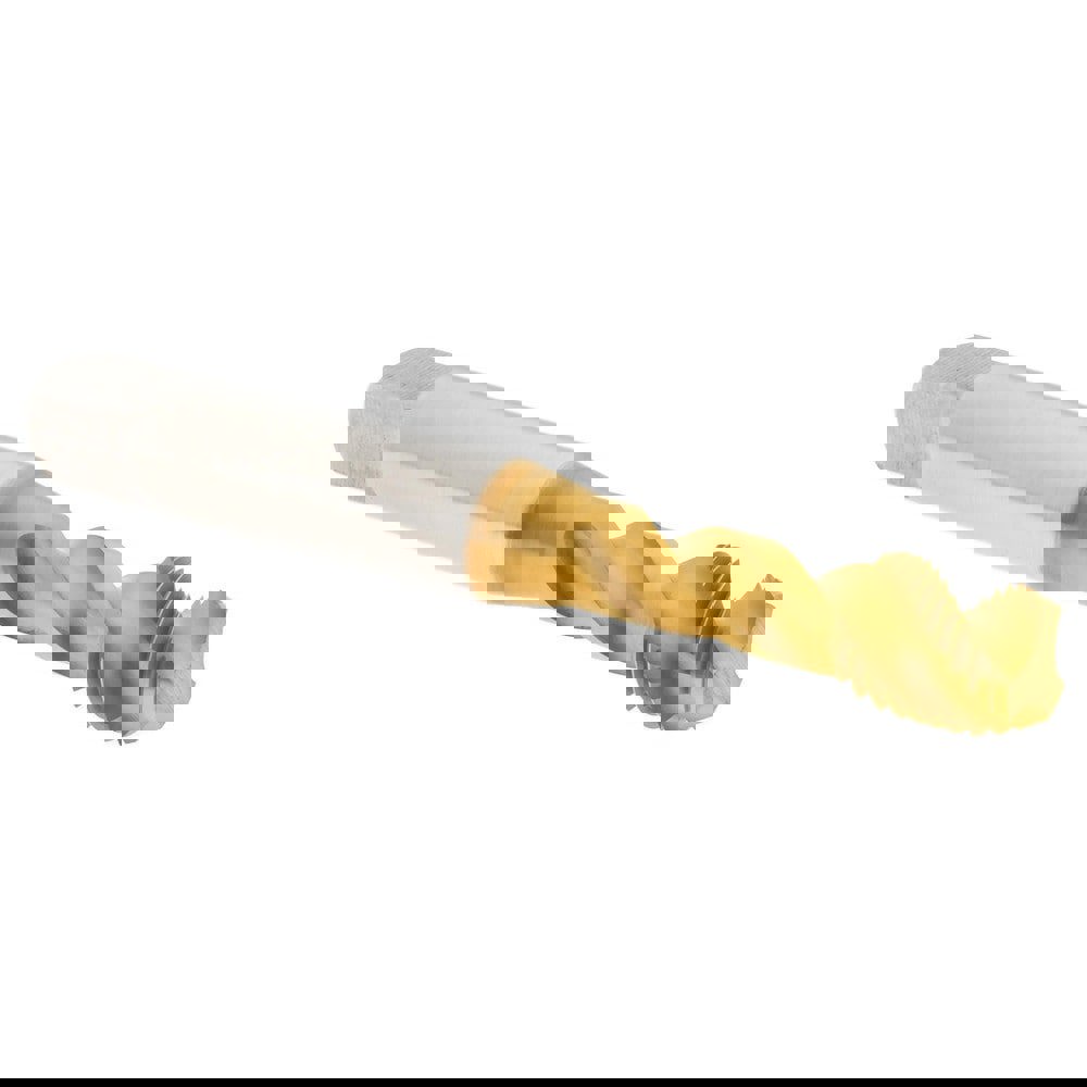 Spiral Flute Tap: 3/8-24 UNF, 3 Flutes, Modified Bottoming, 3B Class of Fit, Powdered Metal, TIN Coated