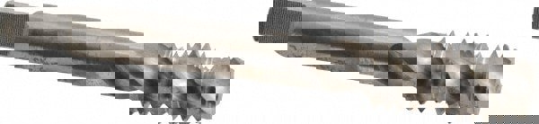 Spiral Flute Tap: 7/16-14 UNC, 3 Flutes, Modified Bottoming, Powdered Metal, Bright/Uncoated