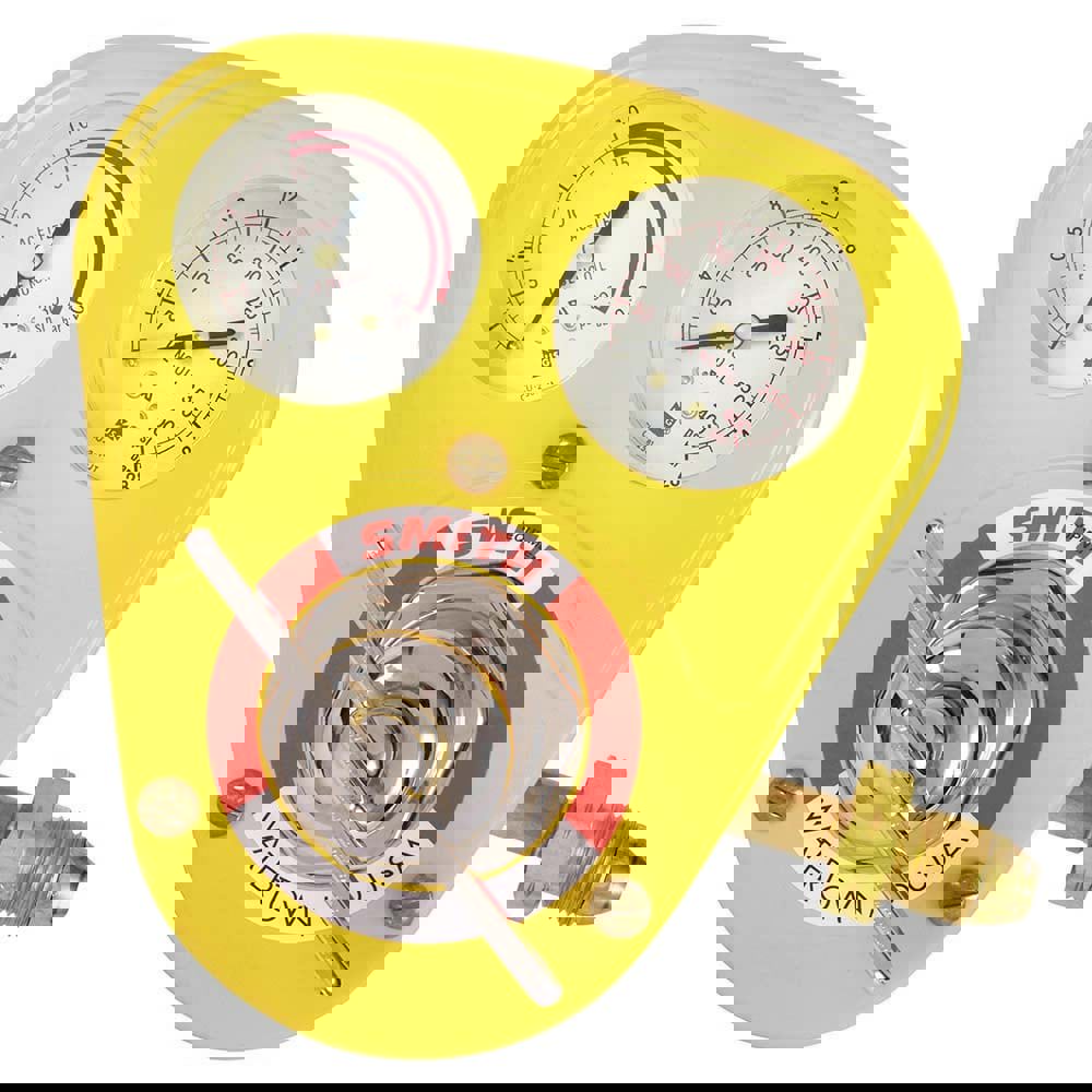 510 CGA Inlet Connection, B L/H Fitting, 15 Max psi, Acetylene Welding Regulator