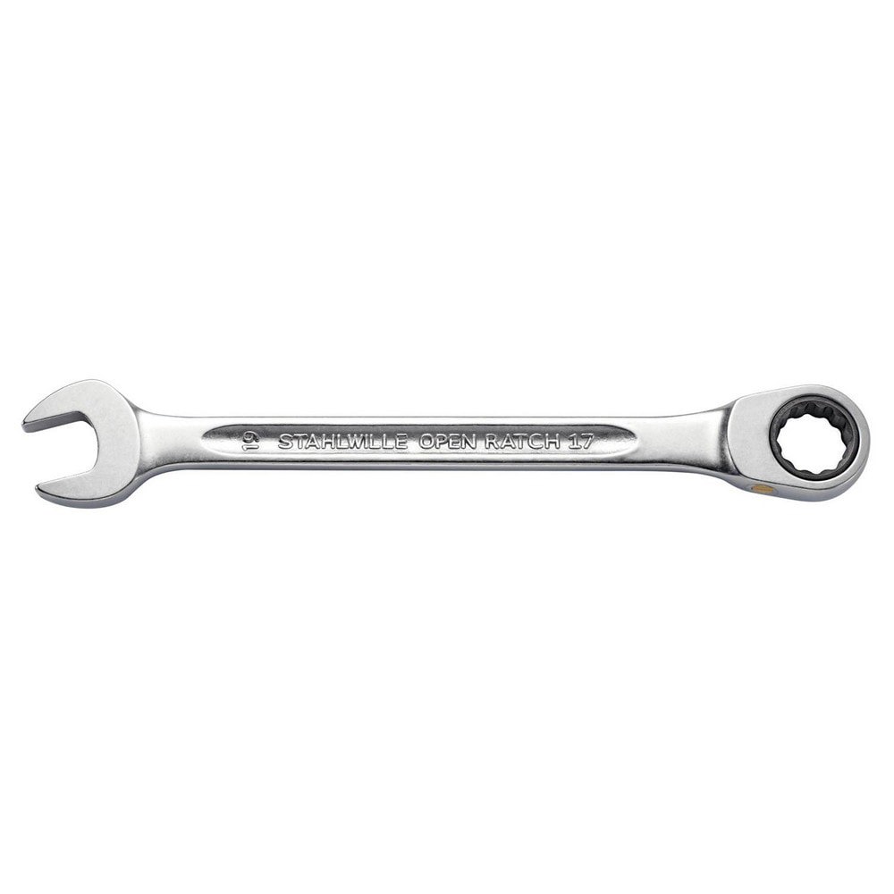 Combination Wrenches; Finish: Chrome-Plated ; Head Type: Straight ; Box End Type: 12-Point ; Handle Type: I-Beam; Ergonomic ; Material: Chrome Alloy Steel ; Ratcheting: Yes
