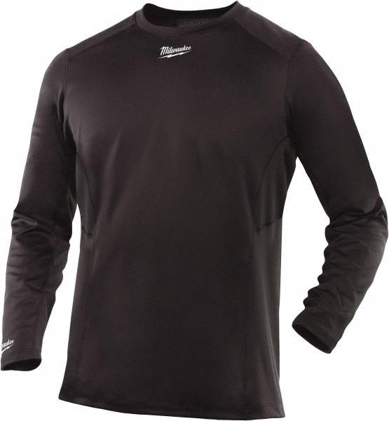 Heated Sweatshirt: Size X-Large, Gray, Polyester