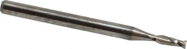 Square End Mill: 0.0787'' Dia, 0.2756'' LOC, 2 Flutes, Solid Carbide