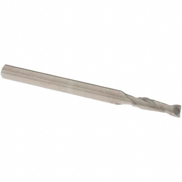 Square End Mill: 0.0984'' Dia, 0.315'' LOC, 2 Flutes, Solid Carbide