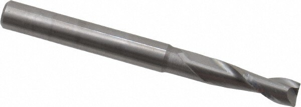 Square End Mill: 0.1772'' Dia, 0.5512'' LOC, 2 Flutes, Solid Carbide