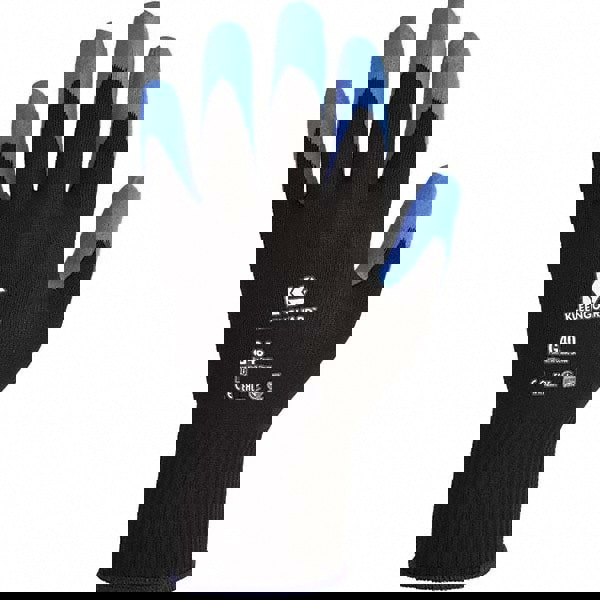 General Purpose Work Gloves: Small, Nitrile Coated, Nylon